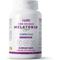 HSN Melatonina mastigável libertação sequencial (Melotime™) (1,9mg melatonina) - 120 tabletas masti - Sono/descanso - Tabletas Masticables - 120 Serviços