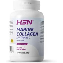 HSN Colágenio marinho & vitamina C - 120 tabs - Saúde articular - Tabletas - 60 Serviços