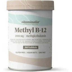 Vitaminalia Vitamina B12 (metilcobalamina) 2000mcg - 365 tabs - Circulação-coração - Tabletas - 365 Serviços