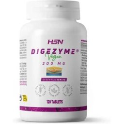 HSN DigeZyme® 200mg - 120 tabs - Enzimas digestivas - Tabletas - 120 Serviços