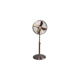 Ventilador de pé 60W/230V, Ø 40 cm, acabamento em cobre