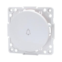Aigostar - Interruptor simples sem moldura para campainha, branco