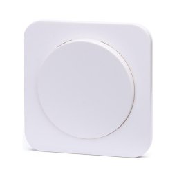 Aigostar - Interruptor unipolar com moldura n.º 1, branco