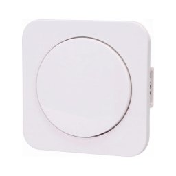 Aigostar - Interruptor simples com moldura n.º 6, branco