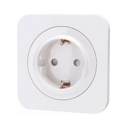 Aigostar - Tomada de parede SCHUKO 250V/16A com moldura, branca