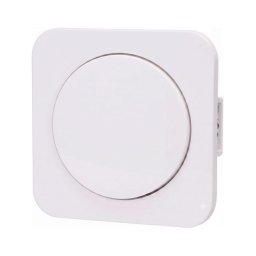 Aigostar - Interruptor simples com moldura n.º 1, branco