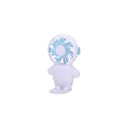 Ventoinha de bolso recarregável 4,5W/5V 500 mAh branca/azul