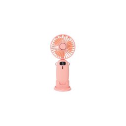 Ventilador de bolso recarregável 3W/5V 1200 mAh rosa