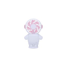 Ventoinha recarregável de bolso 4,5W/5V 500 mAh branco/rosa