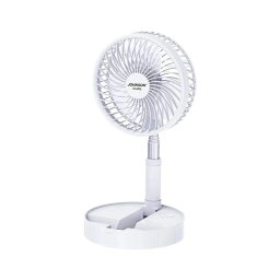 JOHNSON - Ventilador de mesa recarregável GIRAFFA 5W/3,7V 1200 mAh Ø 20 cm branco