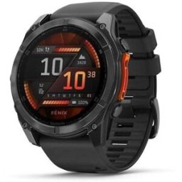 Garmin Fēnix 8 AMOLED 51mm GPS WiFi Preto 32GB Resistente Água 10 ATM SpO2