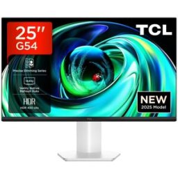 Monitor TCL 25G54 25" Full HD 144Hz IPS Mini LED Branco Gaming