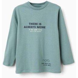 ZIPPY T-shirt de manga comprida Always More para menino, azul-esverdeado Verde 11-12 Years