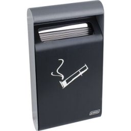 Probbax Cinzeiro de parede, aço , com balde interior, profundidade 65 mm, volume 3 l, Cinzeiro de parede, aço, com balde interior, profundidade 65 mm, volume 3 l. Design antifumo para maior segurança no exterior. Materiais resistentes à ferrugem para uma