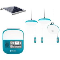 BioLite SolarHome 625 Off Grid, sistema de luz, azul