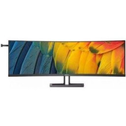 Philips 45B1U6900C - Monitor LED - curvo - 45" (44.5" visível) - 5120 x 1440 Dual Quad HD @ 75 Hz - VA - 450 cd/m² - 3000:1 - DisplayHDR 400 - 4 ms - 2xHDMI, DisplayPort, USB-C - altifalantes - preto