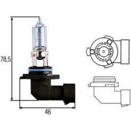 Lâmpada Halogen HELLA HB3 Standard 12V, 60W, 1 peça