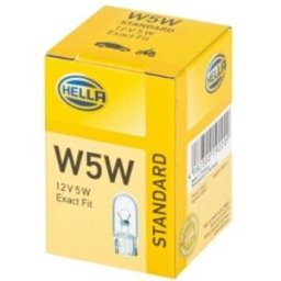 Lâmpada HELLA W5W Standard 12V, 5W, 10 peça