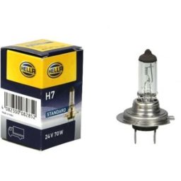 Lâmpada Halogen HELLA H7 Heavy Duty 24V, 70W, 1 peça