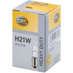 Lâmpada Halogen HELLA H21W Standard 24V, 21W, 10 peça