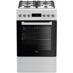 Fogão a Gás 4 Bocas + Forno 55L (Branco) - BEKO