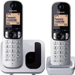 Pack 2x Telefones s/ Fios Duo KX-TGC212SPS (Preto/Cinza) - PANASONIC