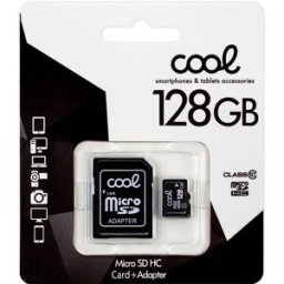 Cartão de Memória Micro SD c/ Adaptador 128GB (Classe 10) - COOL