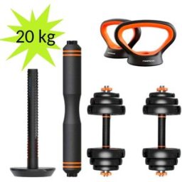 Kit de Musculação Halteres + Barra + Kettlebell FED 20Kg - XIAOMI