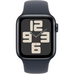 Apple Watch SE (2024) GPS + Cellular 40mm Alumínio Meia-noite c/ Bracelete Desportiva Meia-noite S/M