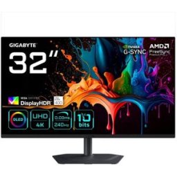 Monitor Gigabyte MO32U2 32" UltraHD 4K 240Hz QD-OLED G-Sync FreeSync HDR True Black 0.03ms