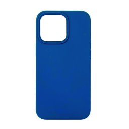 Capa de Silicone Simples Azul iPhone 13 14