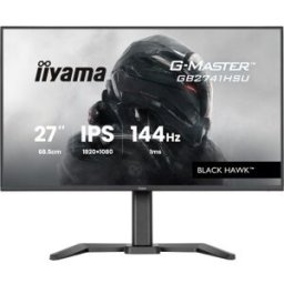 iiyama G-MASTER Black Hawk GB2741HSU-B1 - Monitor LED - gaming - 27" - 1920 x 1080 Full HD (1080p) @ 144 Hz - IPS - 350 cd/m² - 1500:1 - 1 ms - HDMI, DisplayPort - altifalantes - preto, mate