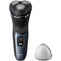 Máquina de Barbear Shaver 3000 Series Húmido/Seco c/ SkinProtect (Preto/Azul) - PHILIPS