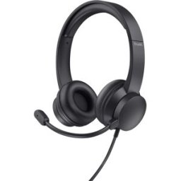 Auscultadores Headset USB-A HS-201 (Preto) - TRUST