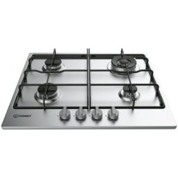 Placa a Gás 4 Zonas THP 642 W/IX/I RU Gás Butano/Propano - INDESIT