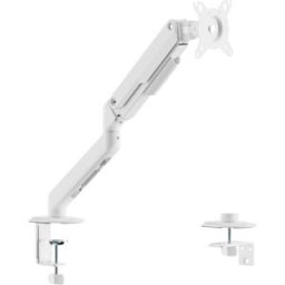 Suporte de Mesa Giratório e Inclinável ECO p/ Monitores 17-32" (Branco) - AISENS