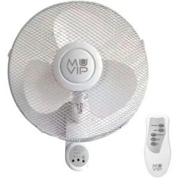 Ventoinha de Parede 3 Velocidades 45W c/ Comando (Ø40cm) - MUVIP