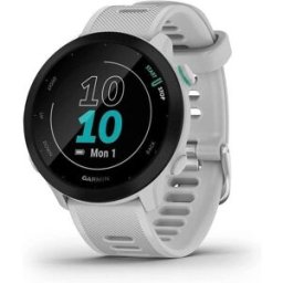 Garmin Forerunner 55 Bluetooth GPS 42mm Branco Tamanho Único Resistência Água 5ATM Pulsómetro