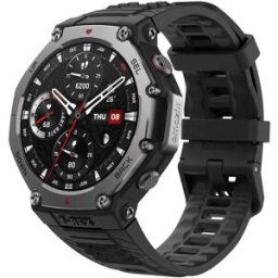 Amazfit T-Rex 3 Bluetooth GPS NFC 48,5mm AMOLED Preto Grande Resistência Água 10ATM SpO2