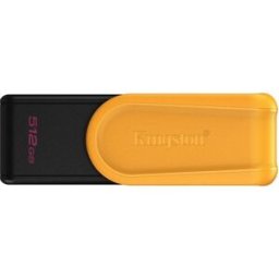 Pen drive Kingston DataTraveler Exodia S 512 GB USB 3.2 Gen 1 preto/amarelo com tampa giratória