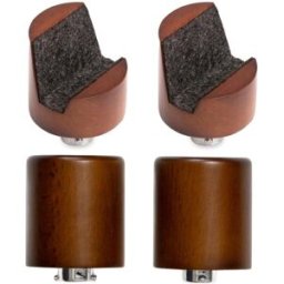 Holme & Hadfield The Collective MIXEDPILLARSET Walnut, conjunto de 2 pilares para facas e 2 pilares para relógios