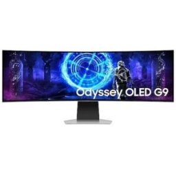 Smart Monitor Gaming Ultrapanorámico Curvo Samsung Odyssey OLED G9 S49DG950SU 49"/ Dual QHD/ 0.03ms/ 240Hz/ OLED/ Multimedia/Regulable en altura/Plata