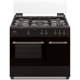Fogão a Gás 5 Bocas + Forno 59L CCRST90EPH (Preto/Dourado) - INFINITON
