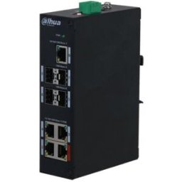 Switch de Rede 4 Portas 10/100/1000 +1 UPLINK GIGABIT +4SFP 96W 802.3AT LAYER 2 - DAHUA