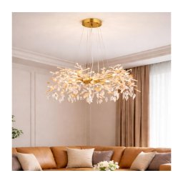 Globo 64132-8 - Candeeiro suspenso DANNA 8xG9/8W/230V diâmetro 61 cm dourado