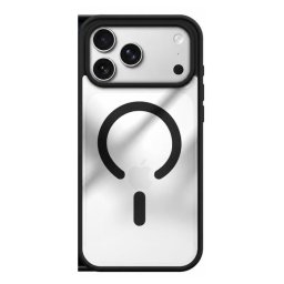 Capa Iphone 17 Pro Max Magsafe Premium Preto/Transparente