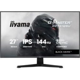 MONITOR IIYAMA 27 PULGADAS RESOLUCION WQHD (2560X1440), PANEL IPS, 1 MS (MPRT), 75 HZ, BRILLO 250, CONTRASTE 1000:1, HDMI, DISPLAYPORT, USB HUB, ALTAVOCES 2, FLICKER-FREE, LOW BLUE LIGHT, FREE SYNC, MODOS DE JUEGO PREDEFINIDOS Y PERSONALIZADOS - 1403576