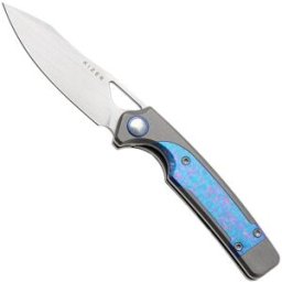 Kizer Ara KI3729A3, Hand Brushed Satin CPM S45VN, Snowflake Titanium navalha, Jonathan Styles and Paul Munko design
