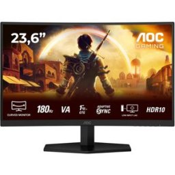 Monitor 23.6" G4 C24G42E Full HD LED (Preto/Vermelho) - AOC