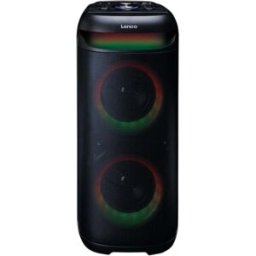 Coluna Portátil Bluetooth PA-210BK 100W c/ Luz LED (Preto) - LENCO
